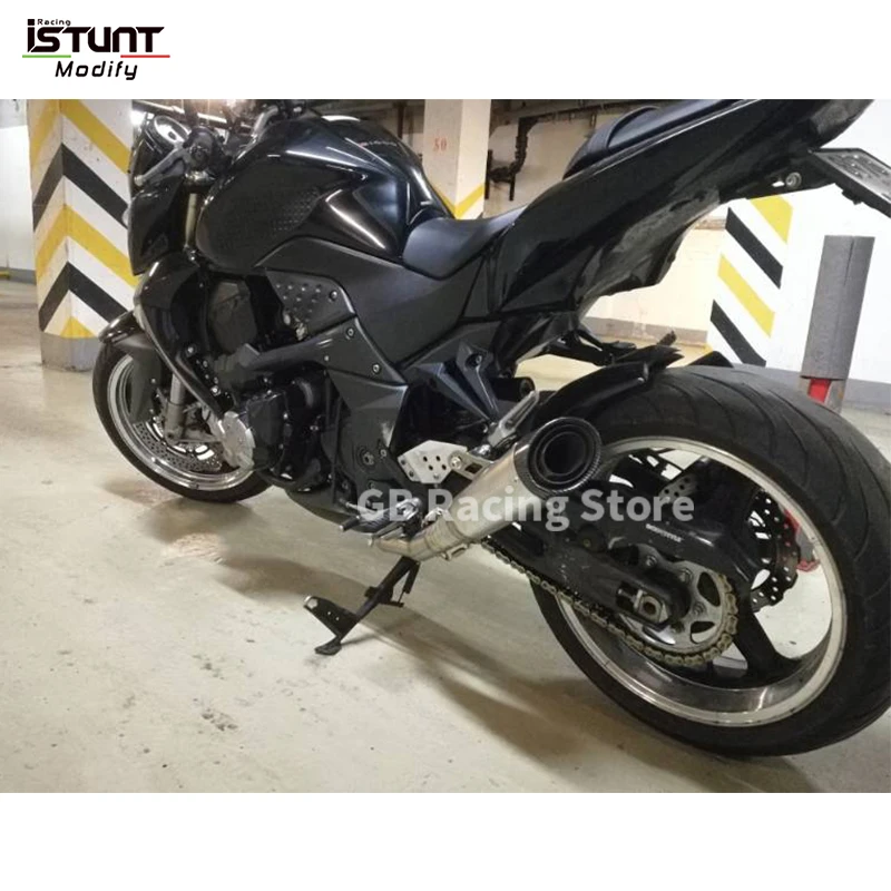 For Kawasaki Z1000 2007 2008 2009 Motorcycle Exhaust Escape Moto Modified Middle Link Pipe Carbon Fiber Muffler DB Killer