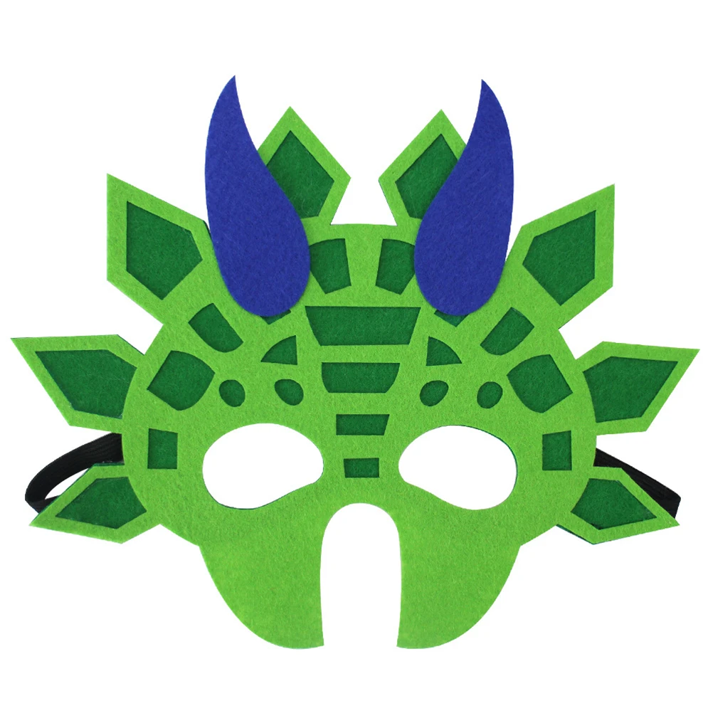

3Pcs Dinosaur Face Masks Durable Eco-Friendly Kids Party Masquerade Stegosaurus Triceratops Unicorn Party Favor