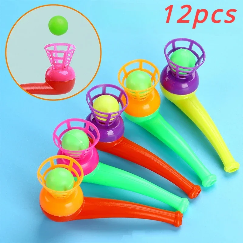 Blowing  Pipe Floating Ball Funny Blowpipe Levitating Ball Toys Birthday Party Favors Carnival Christmas Party Gifts Pinata