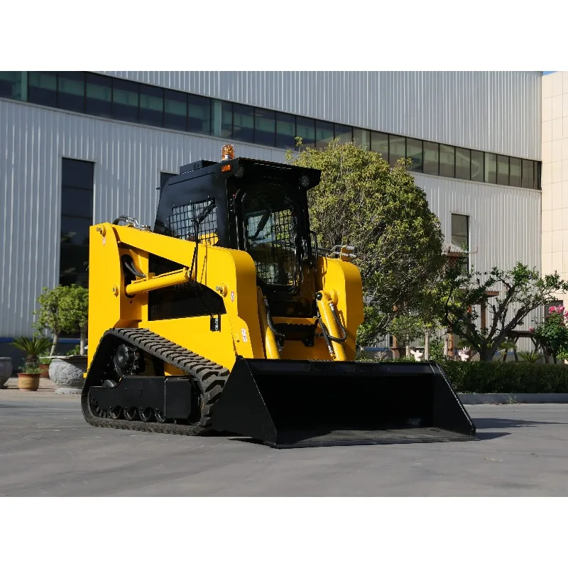 جرافة عجلات انزلاقية مع جرافة عجلات صغيرة للكابينة تستخدم لأعمال البناء والأعمال المزرعة المنزلية الصين حسب الطلب