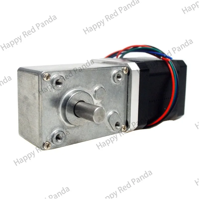 42mm Stepper Motor Extruder Gear Nema17 Stepper Motor Ratio 505,670,8mm D-tpye Shaft Worm Gearbox for CNC milling machine