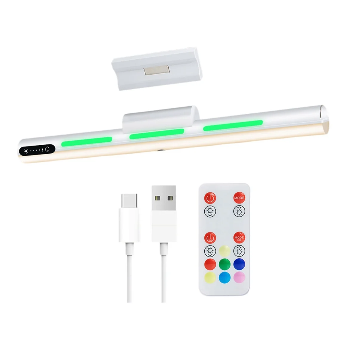 A95G Magnetic Lamp Touch Control Adjustable Color Brightness and Angle Makeup Light Rgb Atmosphere Lamp White