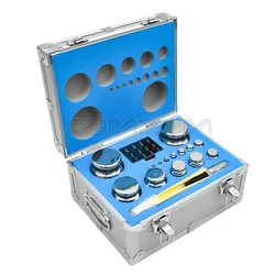 F1 grado 27 pz 1mg-2kg 304 acciaio inossidabile bilancia digitale calibrazione Kit pesi da laboratorio Set bilancia da laboratorio ad alta precisione