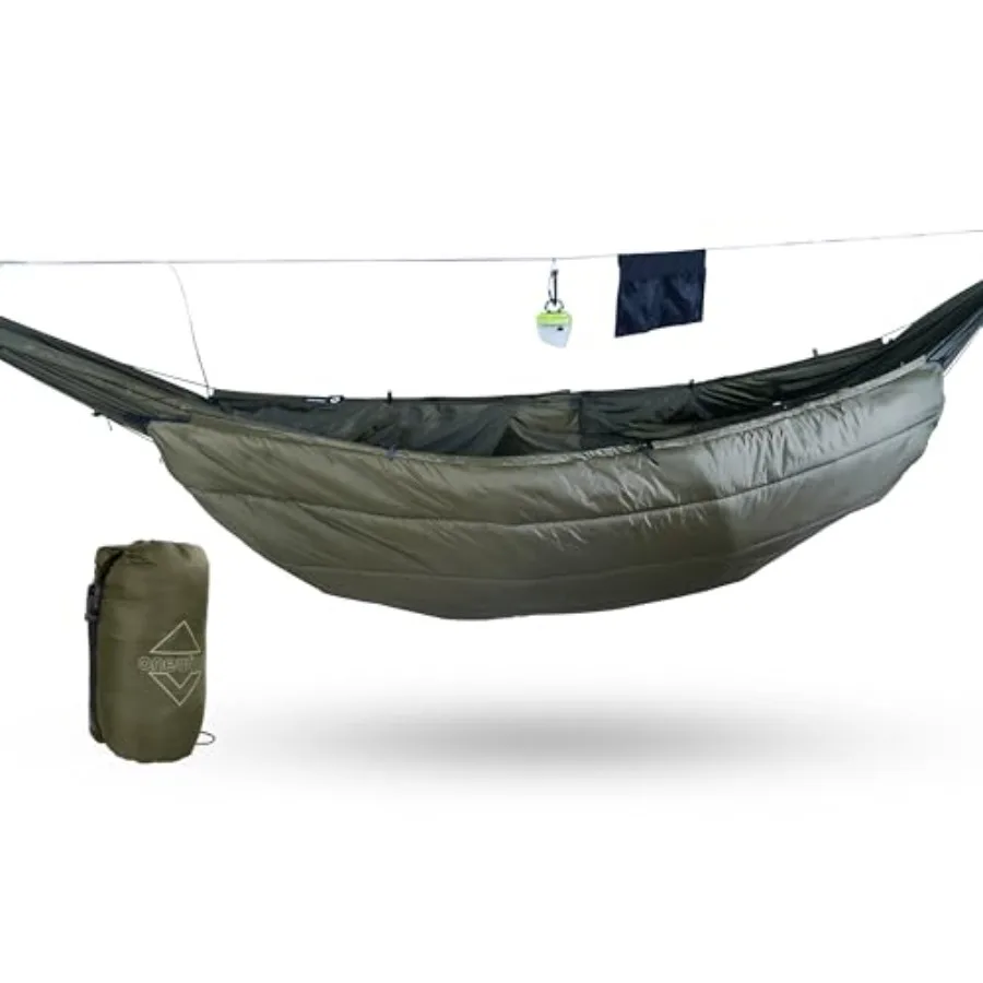

Hammock Underquilt for Camping Full Length and Lightweight Hammock Quilts with Insulation for Camping Hiking Backpacking OD Gre