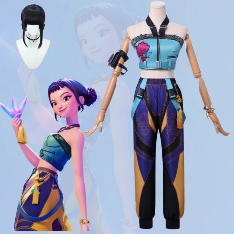 

Cosplay Costume Mira Zoe Rumi disfraz halloween mujer Witch Hunters KPop Demon Cos Party Roleplay Group Suit Women girl Anime