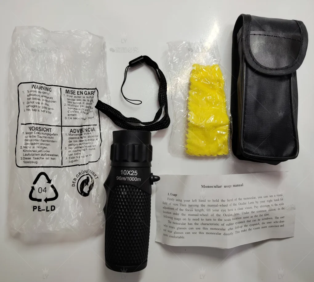 CAOX Leistungsstarkes Mini 10X25 12X30 Monokular-Teleskop HD Tragbare BAK4 FMC Optik Kompaktes Taschenfernglas für Tourismus und Outdoor – Detail 12
