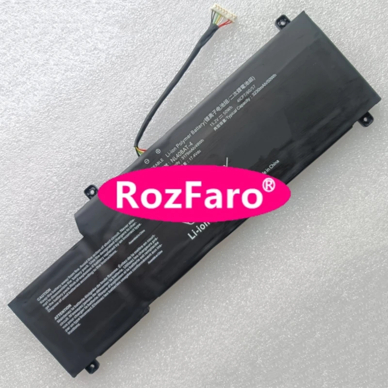 

Аккумулятор для ноутбука RozFaro для DEXP Atlas M17-I3W304 M17-I3W305 M17-I5W305, 15.2В, 50Втч, 3175мАч, NL40BAT-4