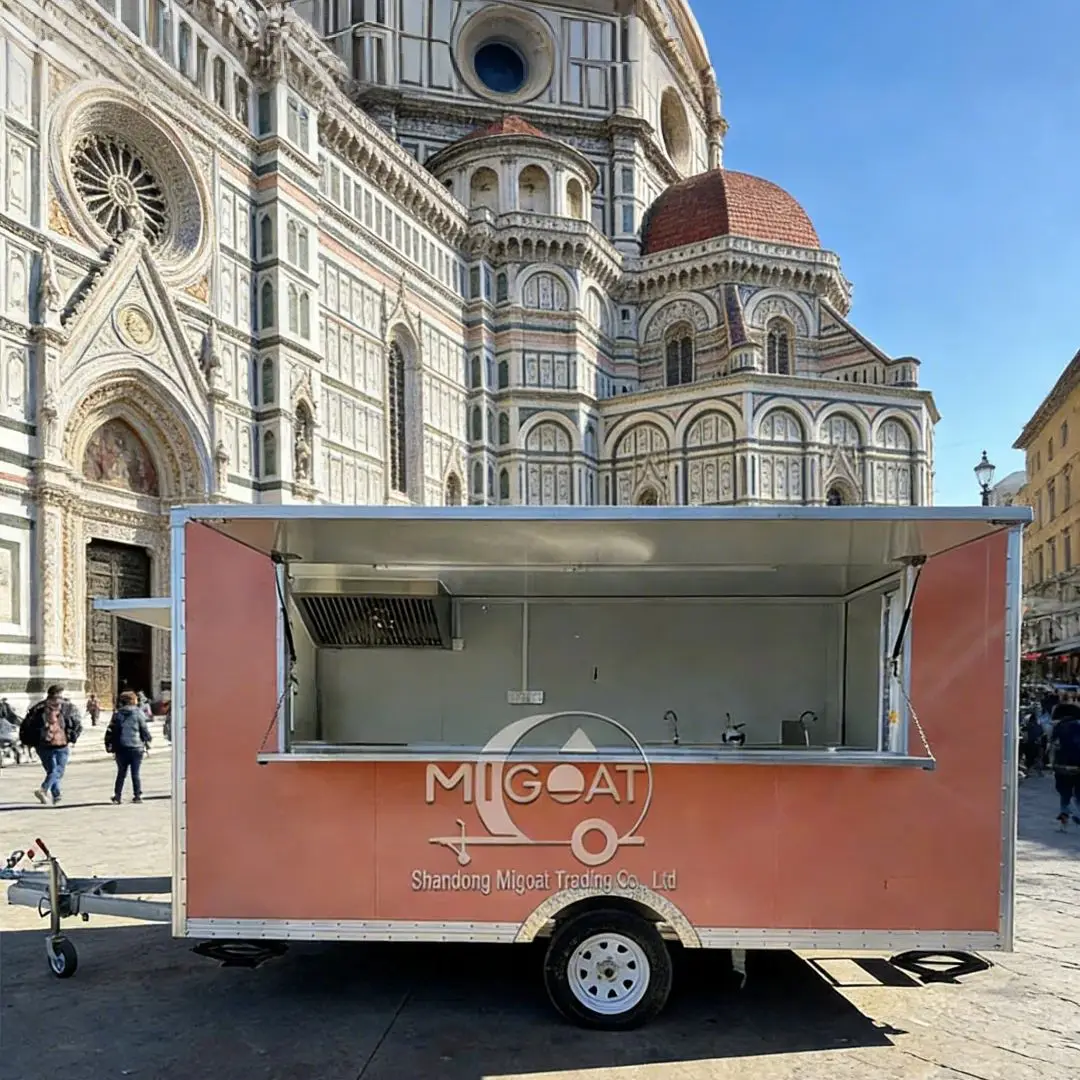 

Customizable Mobile Food Truck Kitchen Equipment Outdoor Street Food Business Catering Van with Customizable Layout