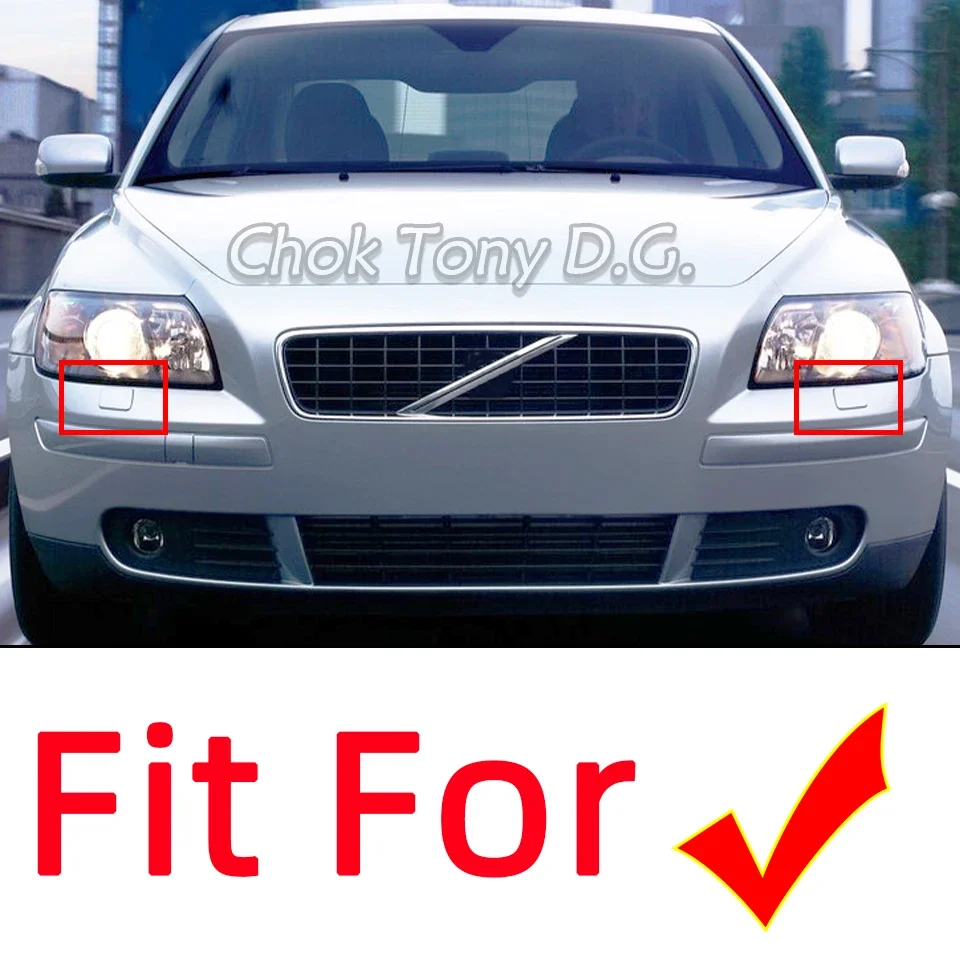 Car Accessories Front Bumper Headlamp Washer Spray Cleaner Nozzle Cover Cap For VOLVO S40 V50 2005 2006 2007 39991798 39991799