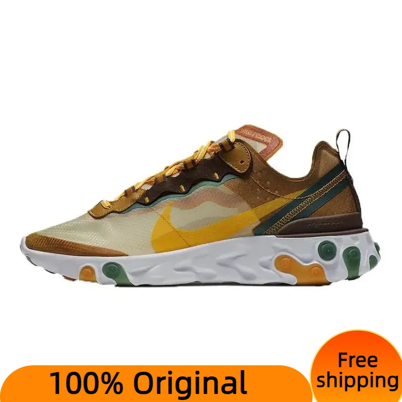 

Nike React Element 87 Orange Peel Sneakers shoes CJ6897-113 With Original Box