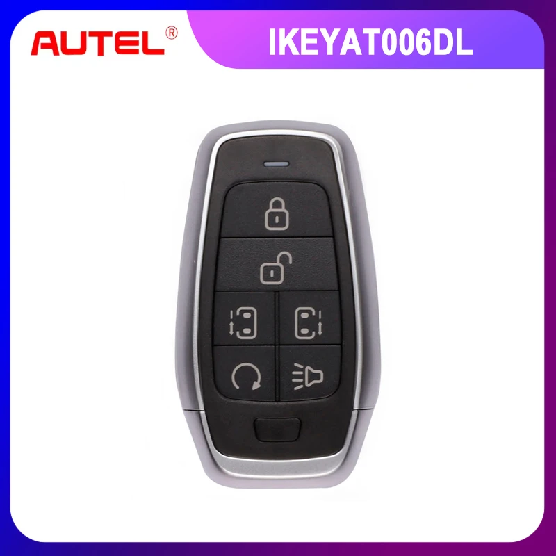 

1PCS AUTEL MAXIIM IKEY Standard Style IKEYAT006DL 6 Buttons Independent Smart Key (Left Door/ Right Door/ Remote Start)
