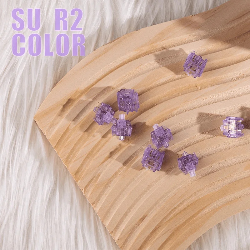 HMX Su Color Switch 45g R3 Blue/Purple Advance Touch Custom Linear Switch Muffled Switch for Mechanical Keyboards Accessories