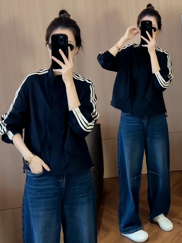 Giacca Coreana Versatile Casual Snellente da Donna, Nuovo Modello Autunnale, Vestibilità Comoda, Sottile ed Elegante per Mezza Età