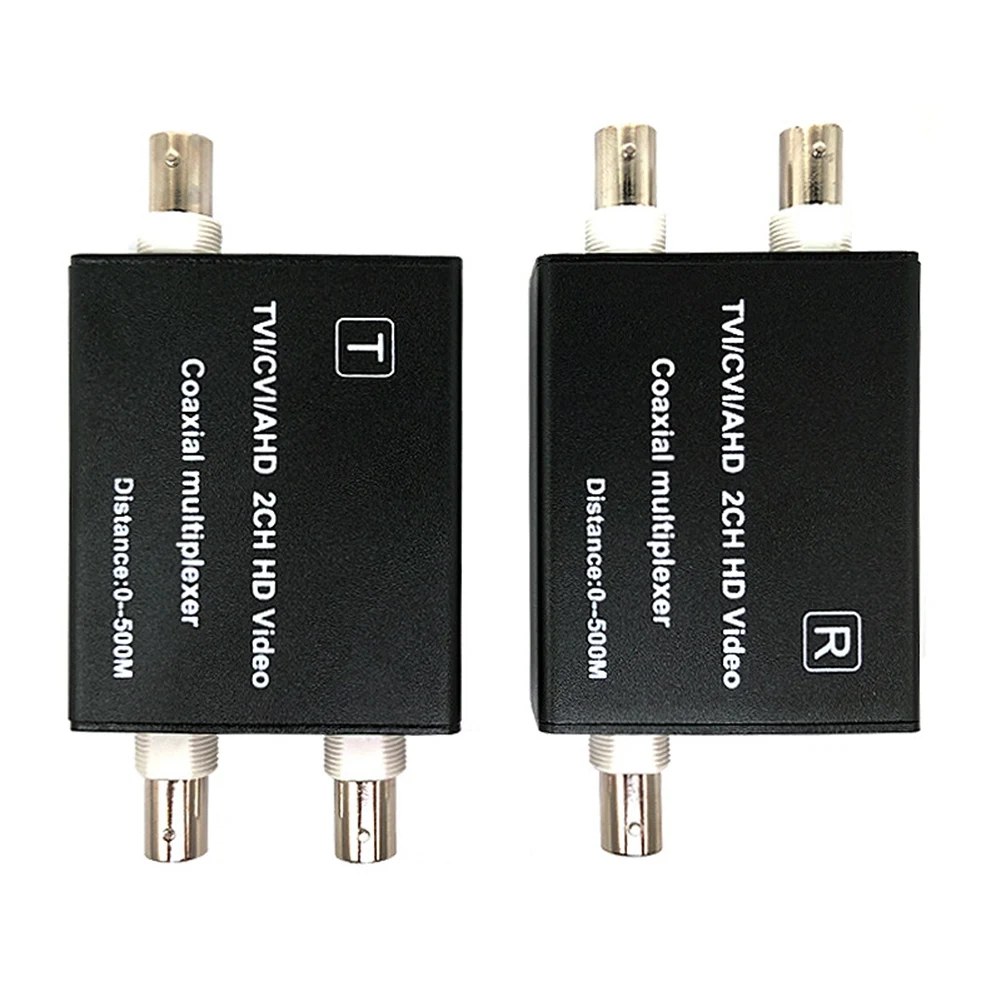 【HOT A69Z!】AHD TVI CVI Video Multiplexer For Cctv Camera 2Ch Coaxial Video Converter For Hikvision Hdcvi 1080P