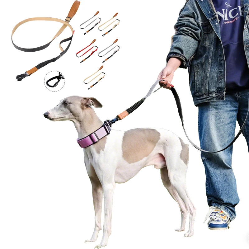 

New Anti-Pull Reflective Elastic Dog Leash Durable Pet Walking Lead for Medium Large Dogs Outdoor Training Pet Leash Wholesale