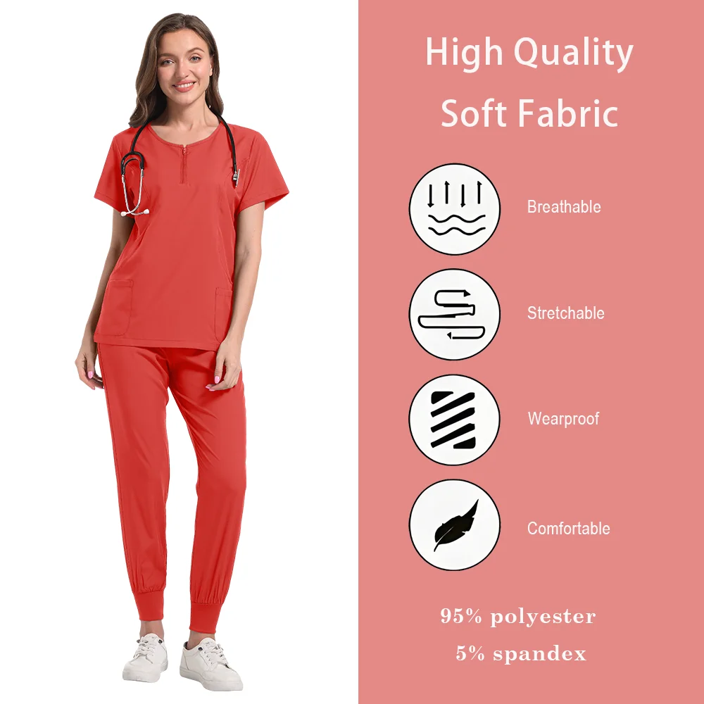Nieuwe Scrubs Vrouwen Schoonheidssalon SPA Uniformen Dierenkliniek Winkel Veterinaire Tandheelkunde Werkkleding Set Medische Verpleegster Uniform Unisex