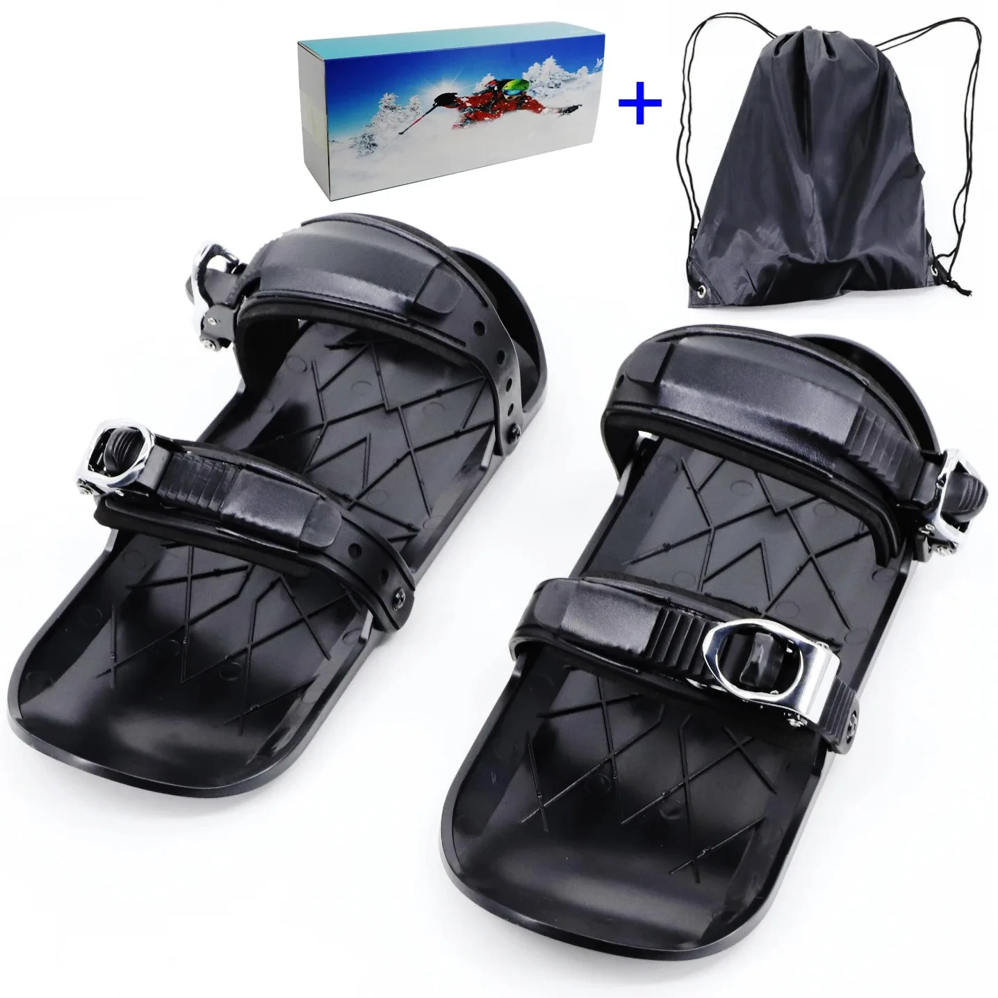 Snowboard Mini Ski Boots Snowboard Ski Version High Quality Sliding Plastic Shoes on Ice Cross-country Skis Adults