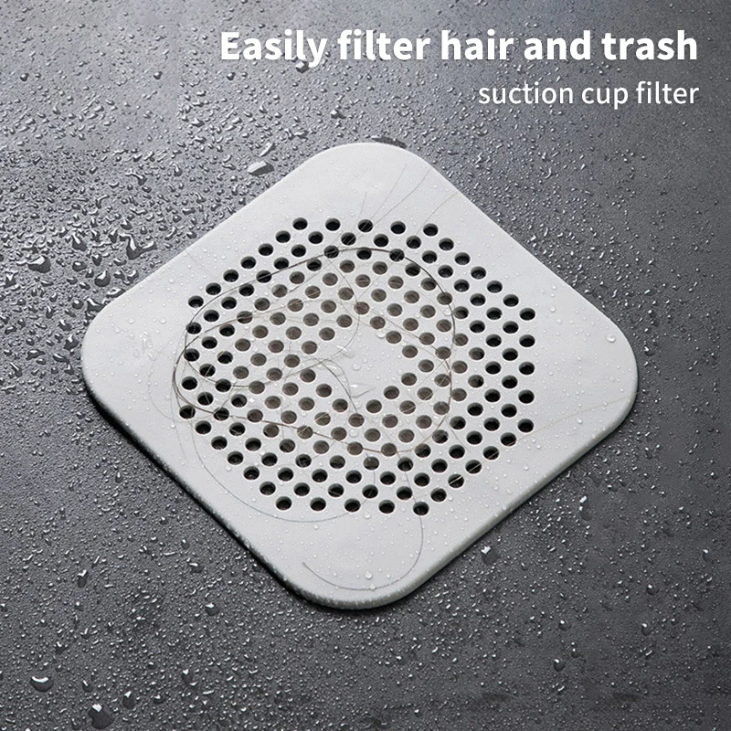 Drain Hair Catcher Filter Sink Anti-blocking Strainer Bathtub Shower Floor Silicone Stopper Cover Kitchen Bathroom Accessories