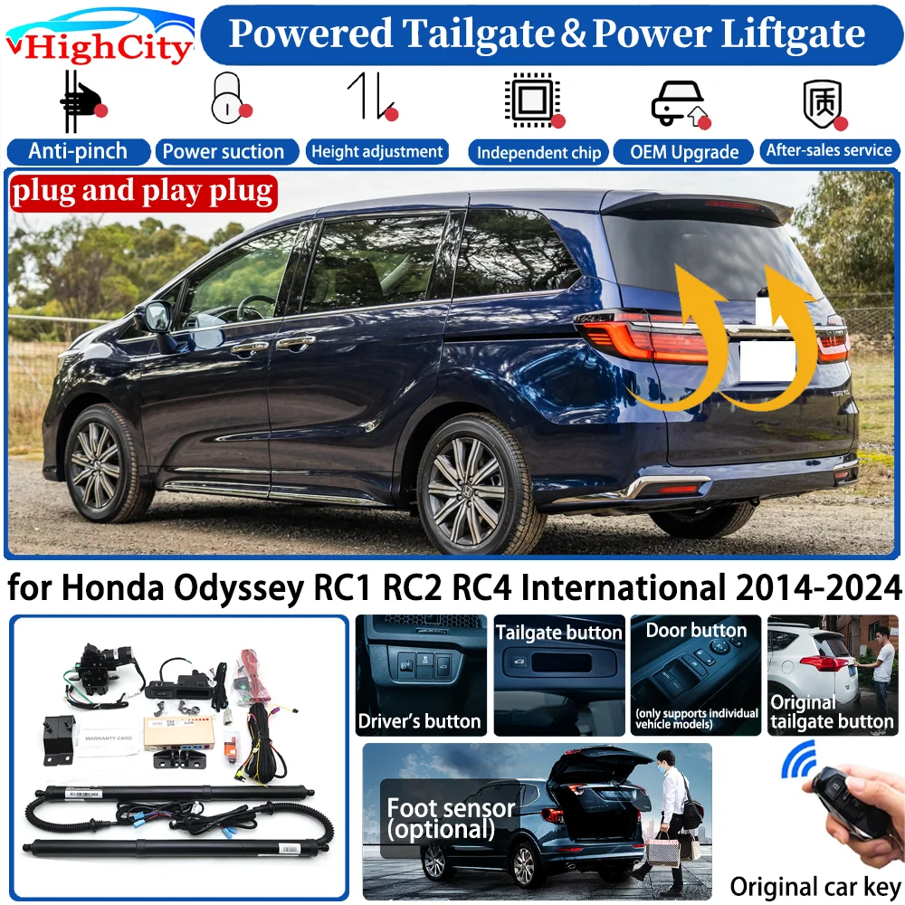 for Honda Odyssey RC1 RC2 RC4 International 2014-2024 Automatic Smart Powered Tailgate Power Liftgate Intelligent Trunk Lift Kit