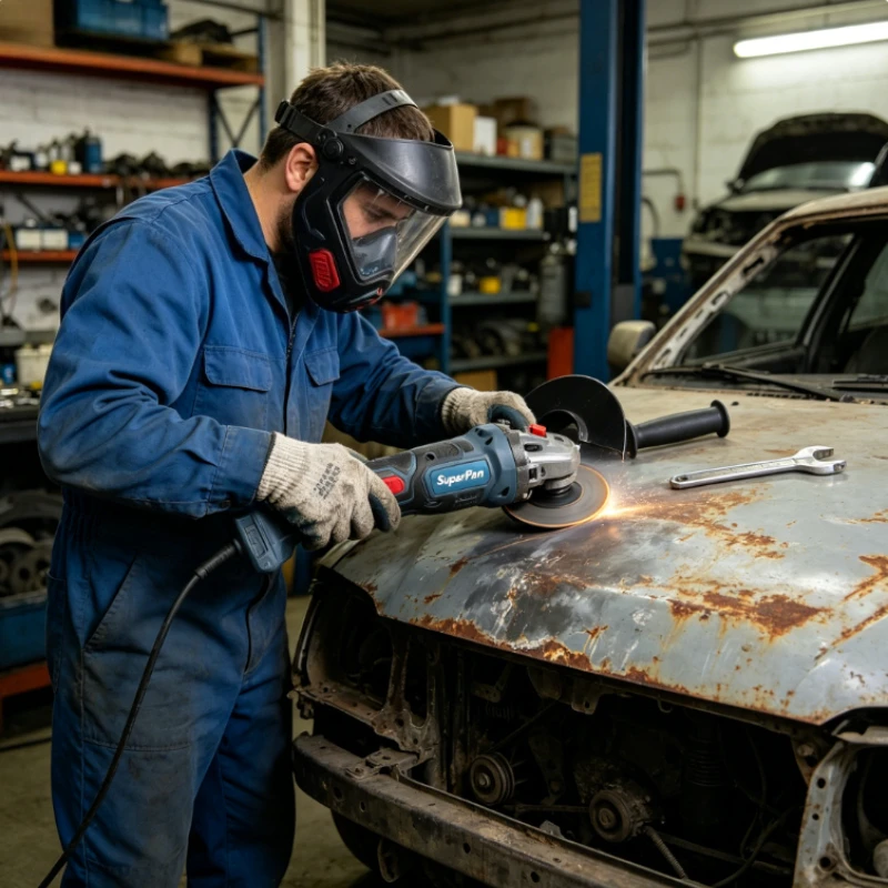 

SuperPan Cordless Brushless Grinder - DIY Home & Garage Cutting, Grinding & Sanding, Bare Unit, for Universal Battery