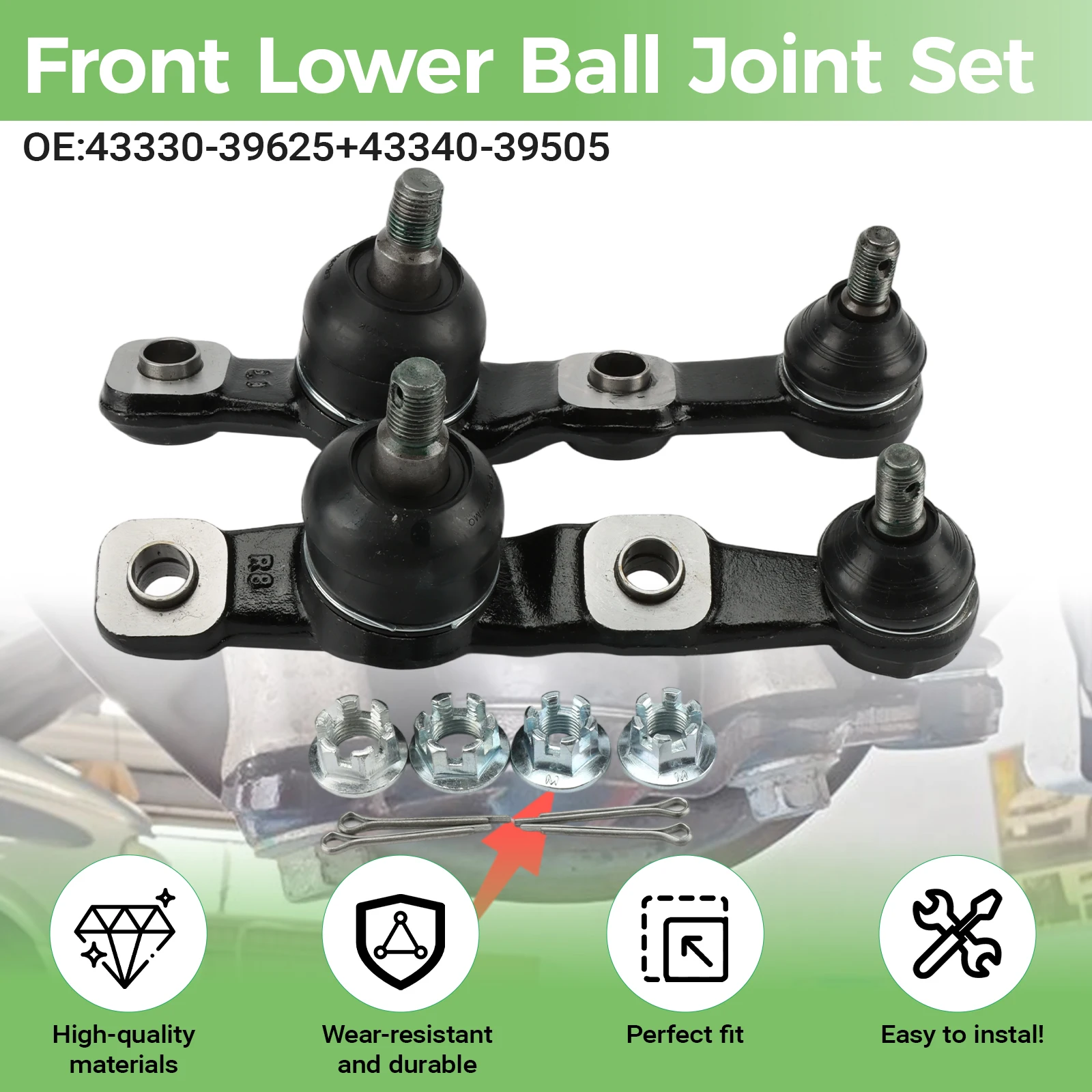 43340-39505 4333039625 Front Left Right Lower Ball Joint Kit For Lexus IS350 IS250 GS300 GS430 GS460 GS450H 2006-2015