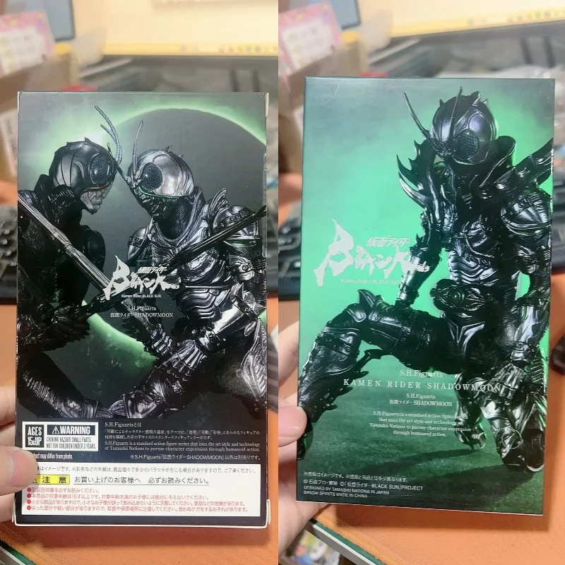 In Stock High Quality Mask Rider Shf Black Sun Shadowmoon Model Action Figures Toy Decoration Festvial Trendy Toy Surprise Gifts