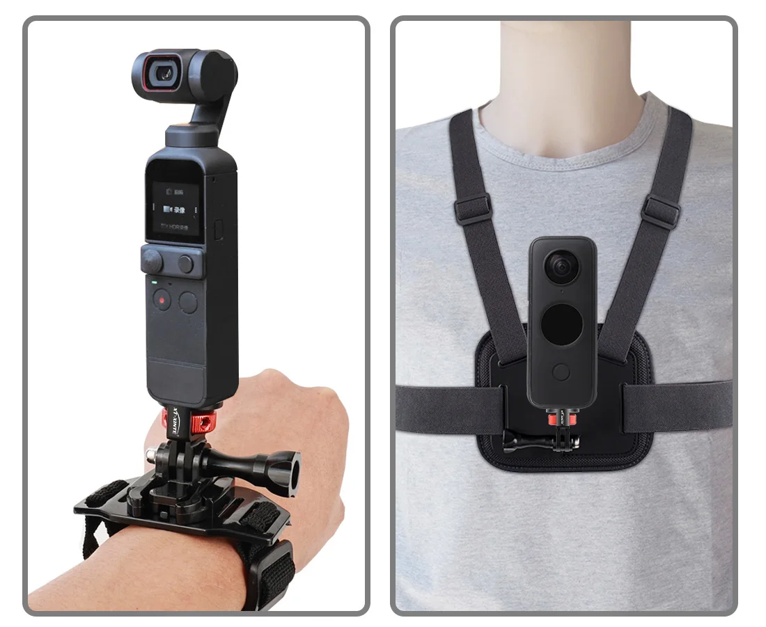 Universeller 360° Schwenkbarer 1/4 Zoll Schraubenadapter Mini-Stativadapter M5 Rändelschraube für Gopro-Halterung Insta360 DJI OSMO Pocket 4 Kamera – Detail 9