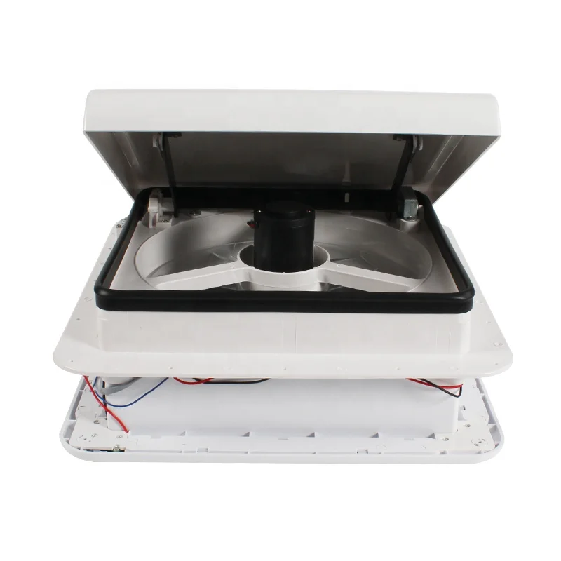 14'' DC12V 340MM Electric Control 6 Speeds Adjustable With LED Control Panel And Rain Sensor UV Resistance RV Roof Vent