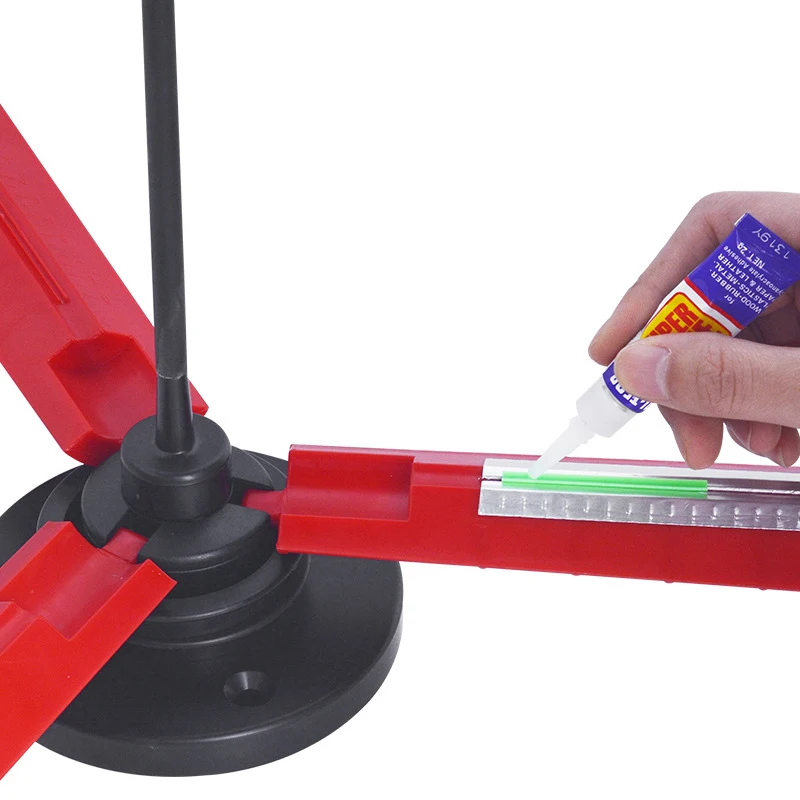Plantilla de flecha cilíndrica para tiro con arco, herramienta de varillas adhesivas de pluma para caza, varios tamaños, bricolaje, novedad