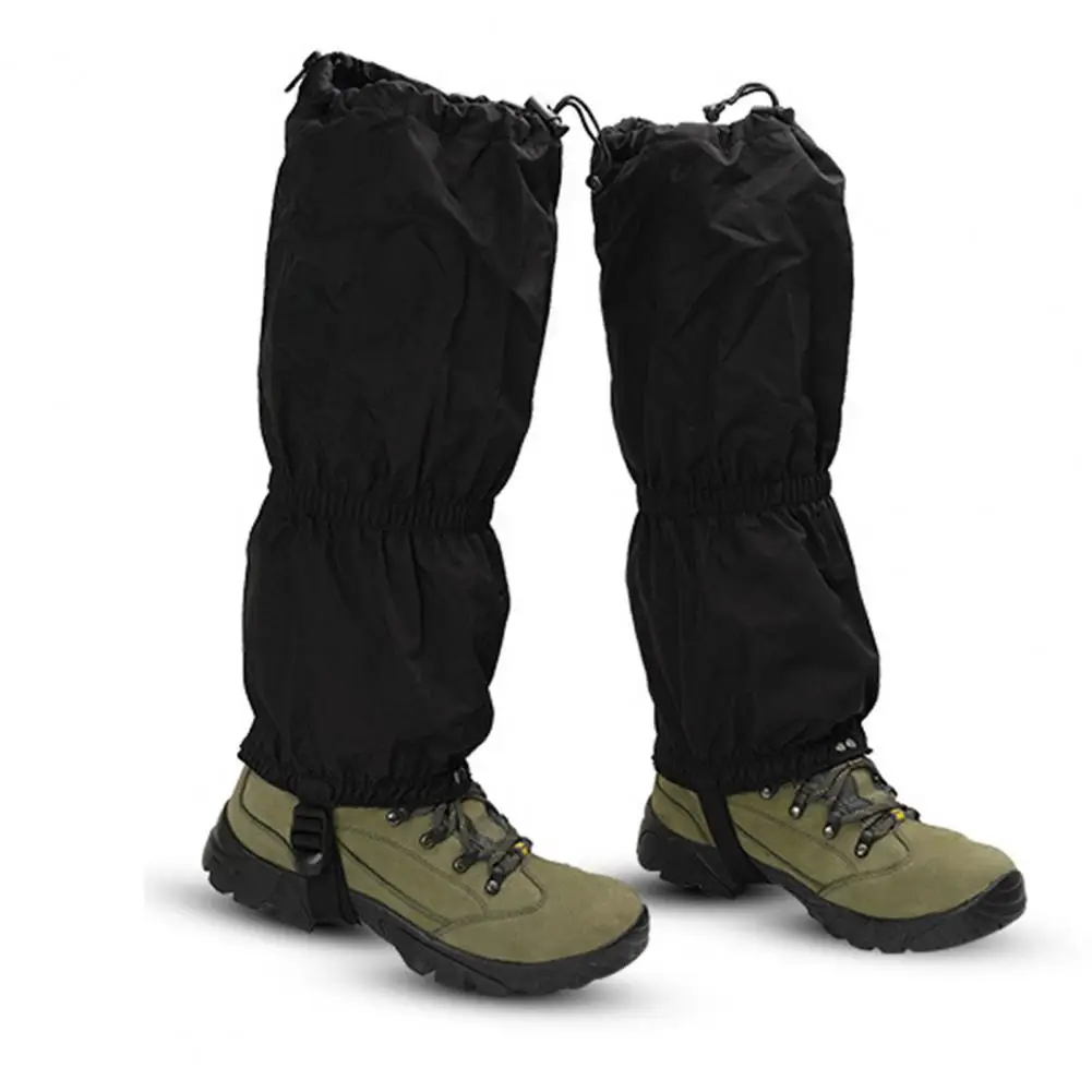 1 Pair Leg Gaiters with Zipper Adjustable Water-Resistant Waterproof Snow Boot Gaiters Keep Warm Leg Guards for Hunting Climbing