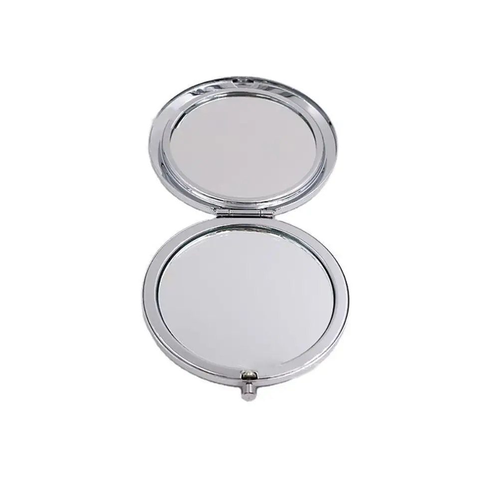 Practical Small Portable Makeup Magnifying Mirror Portable Minimalism Cosmetic Mirror Folding Mini Mirror Female