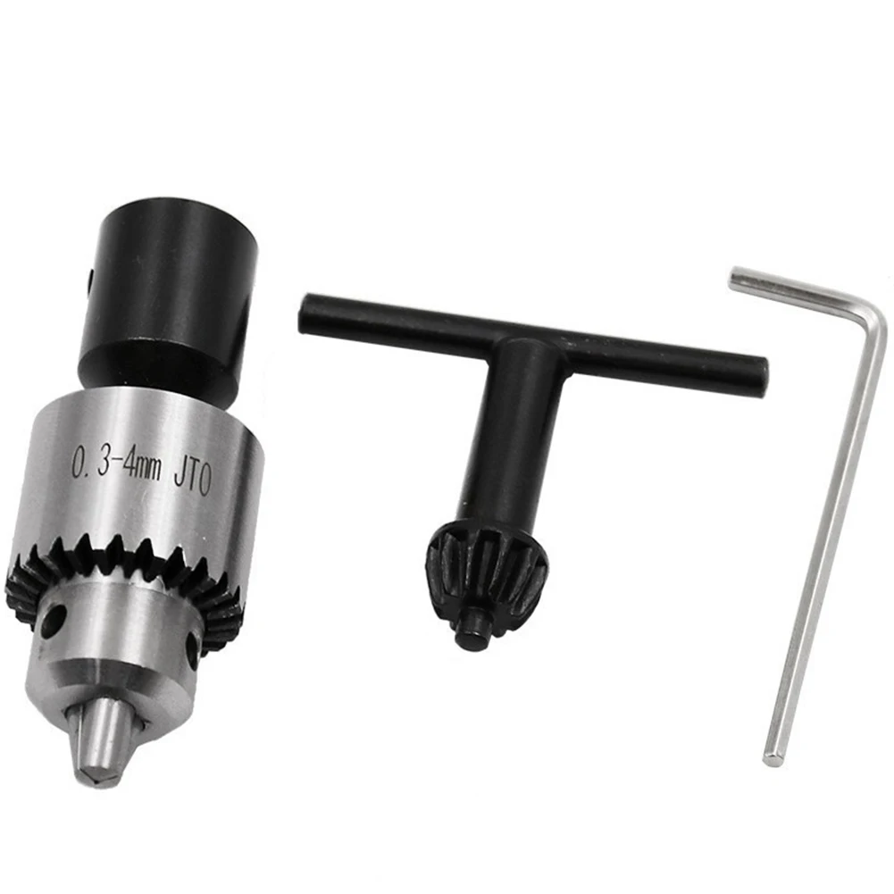 Electric Drill Grinding Mini Chuck Key JT0 0.3-4mm With 3.17mm Shaft 3 Jaws Adapter Kits Mandril Cartridge For Motor