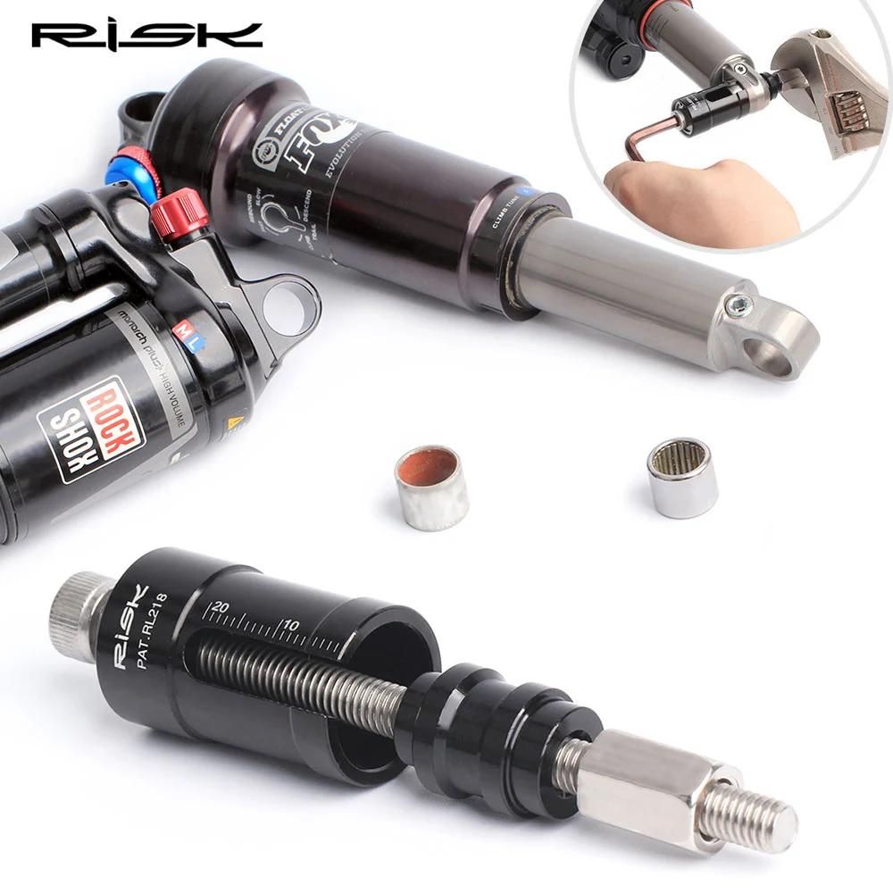 RISK MTB Bicycle Rear Shock Absorber Bushing Repair Tools Installation Tool Kits for DH Mountain Bike Needle Bearing DU Bushing