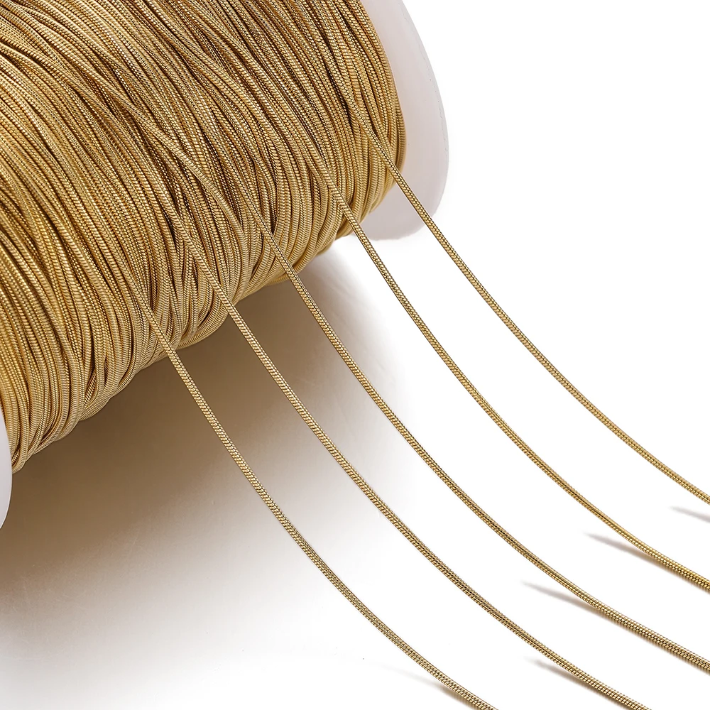 

1Meter/Pack Stainless Steel 4 Sizes Snake Chain Necklace Chains for DIY Necklace Bracelets Jewelry Making Accessories