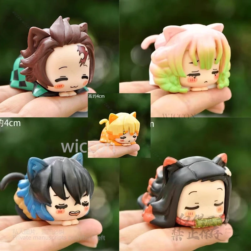 

Аниме Demon Slayer 4-4,5 см, настольное украшение с кошачьими ушками, фигурка Nezuko Yuzuki Miho, фигурка для косплея, фигурка на Хэллоуин