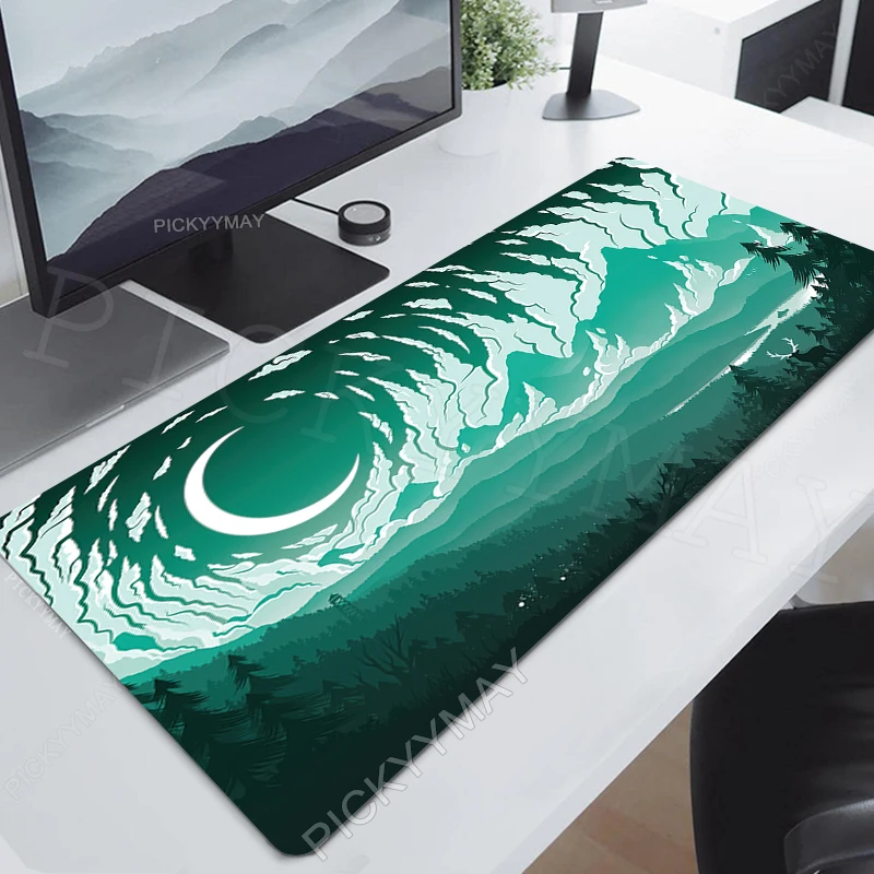 

Castle Forest Large Mouse Mat Desk Pads Keyboard Mats Office Mouse Pad Gaming Mousepads Deskmats Gamer Mousepad Anime Landscape