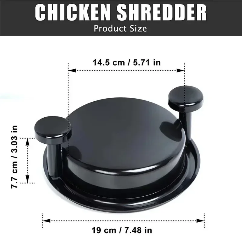 1Pc Creative Manual Turntable Chicken Shredder Tool Chicken Breast Slicer Twist Meat Grinder Machine Kitchen Gadgets Accessories