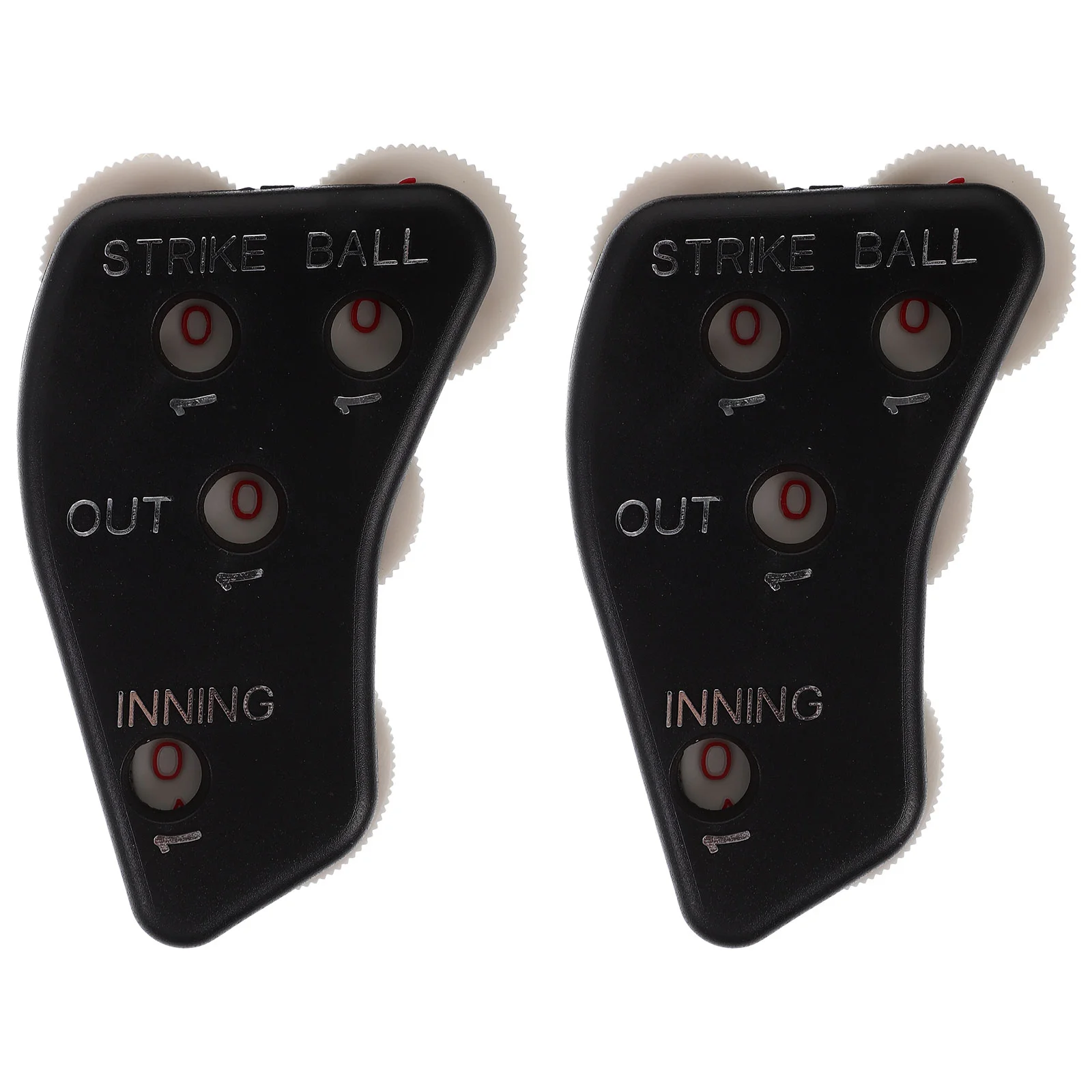 2 Pcs Scorer Outdoor Sports Baseball Handheld Umpire Indicator Plastic Gear Reusable Counter