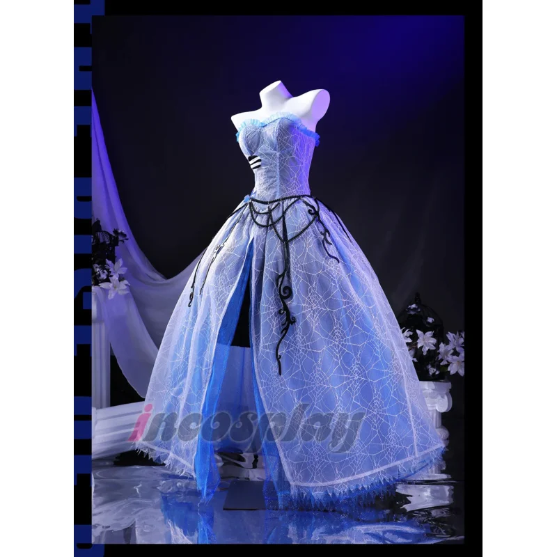 

Tim Burton's Corpse Bride Victoria Everglot Cosplay Costume Uniform Halloween Carnival Party Christmas Play Role Clothes
