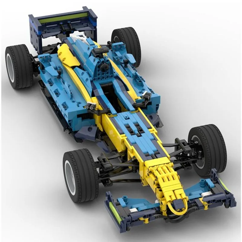 MOC-55175 Neues klassisches ikonisches Super-Rennwagen-Bausteinmodell, 1893, kreatives Geburtstagsspielzeug, Geschenk für Jungen und Kinder