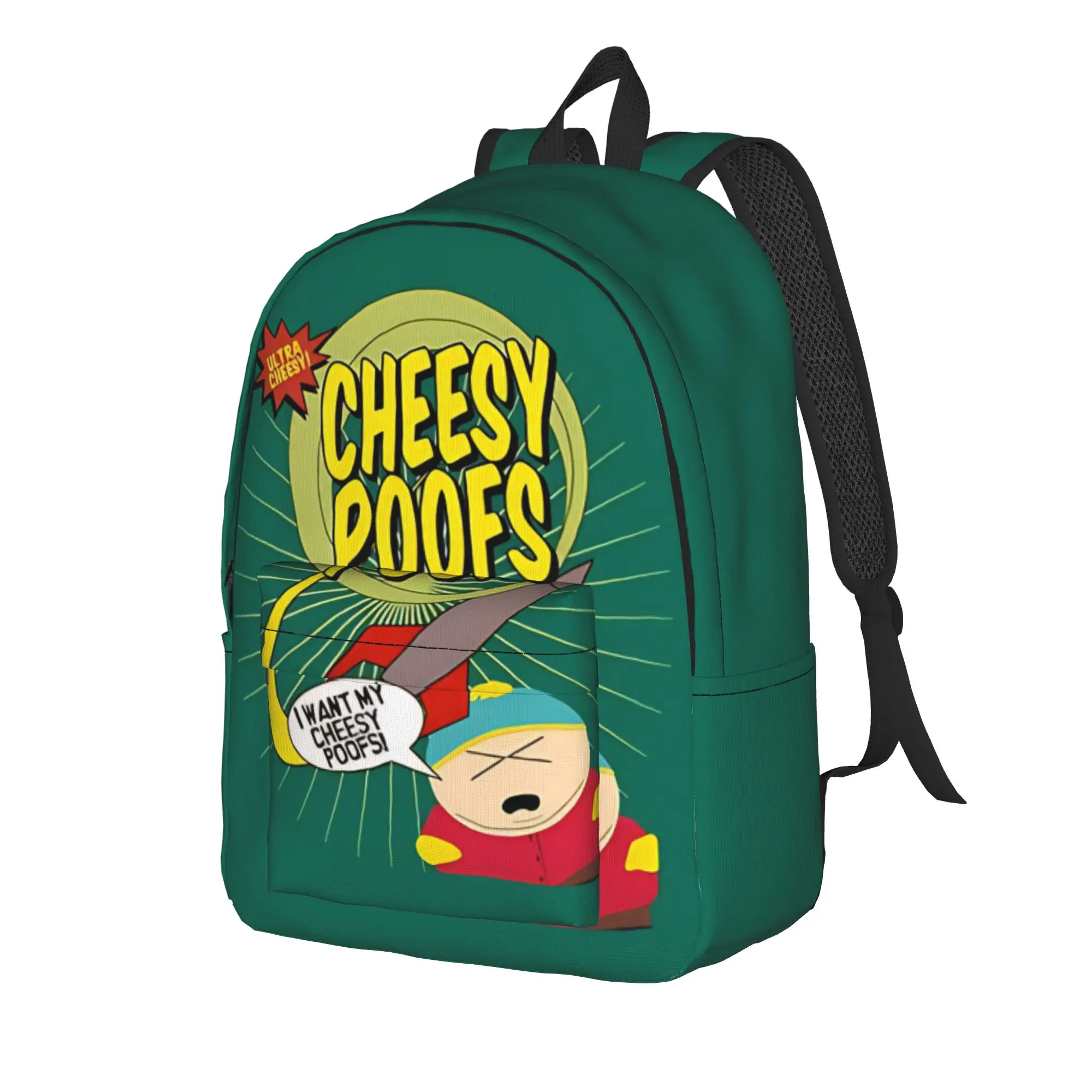 Back to school season Cheesy Poofs  Backpack S-South Park Men Women Adult Casual Backpack