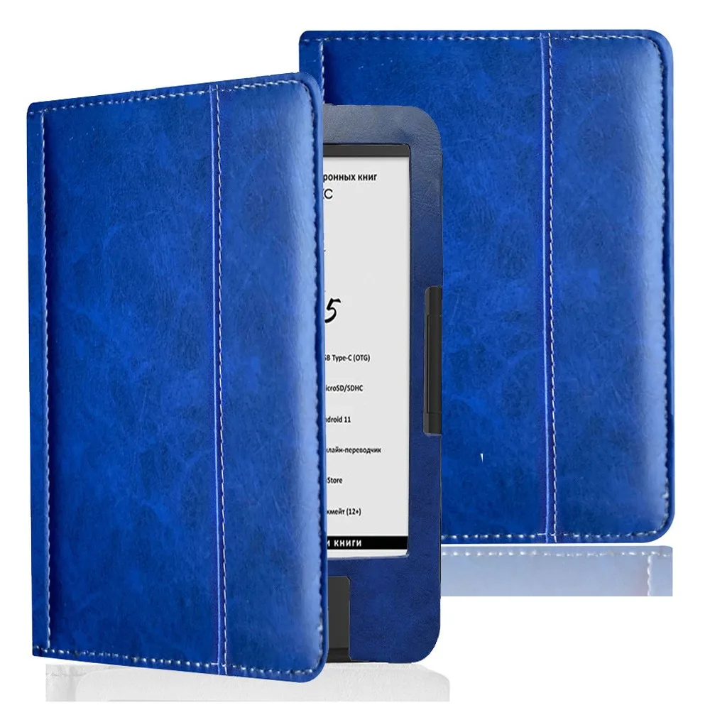 

Shockproof 6 Inch E-Reader Case Anti-fall with Hand Strap Folio Cover Scratch-proof Soft for Onyx Boox Magellan 1/2/3/4/5/6