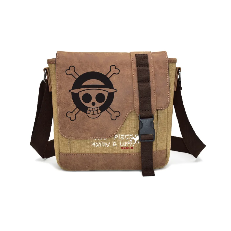 Japanese anime One Piece Luffy Handsome cartoon patterned shoulder bag Small gift