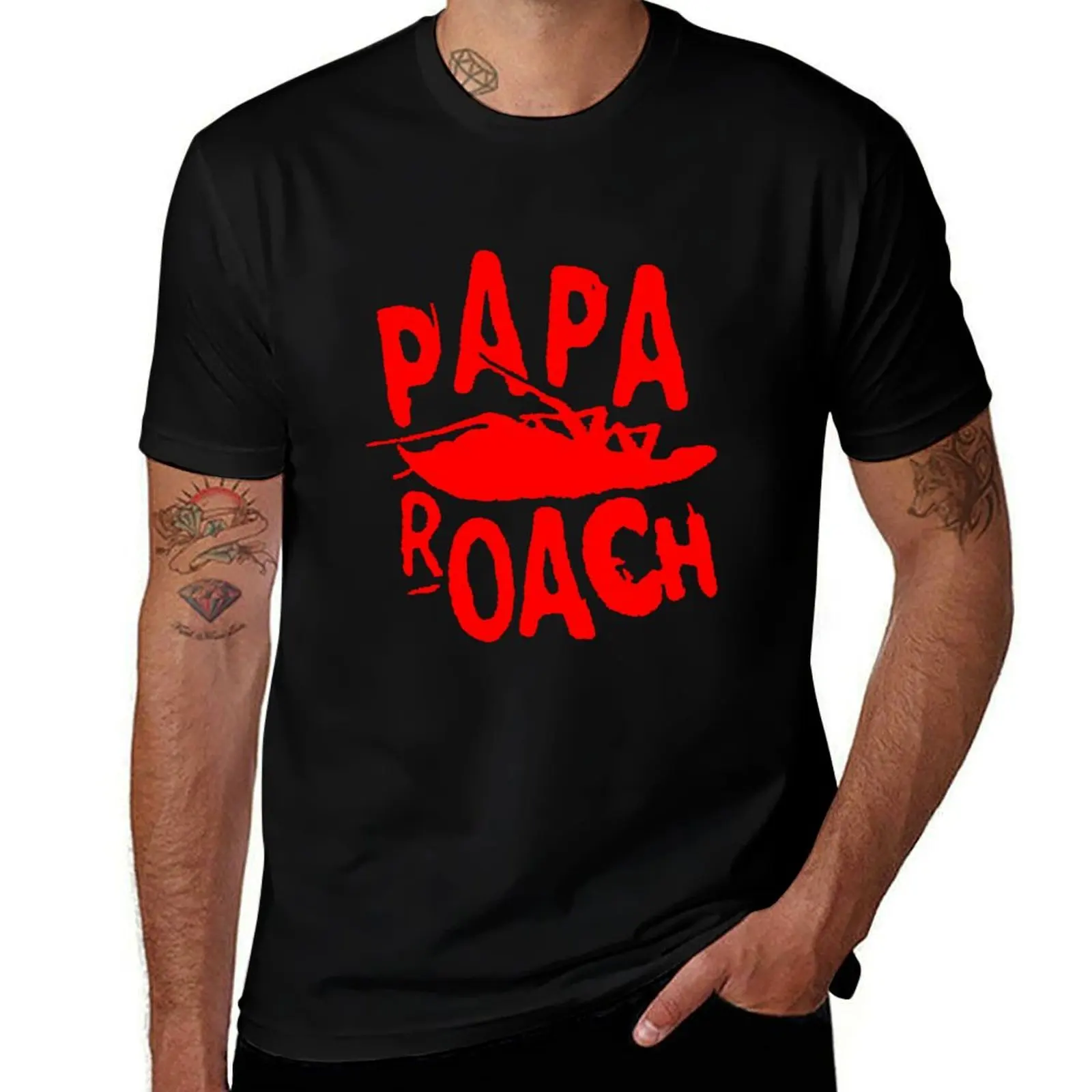 

Genre Hard rock logo papa roach logo Essential T-Shirt fashion shirts blacks mens graphic t-shirts anime