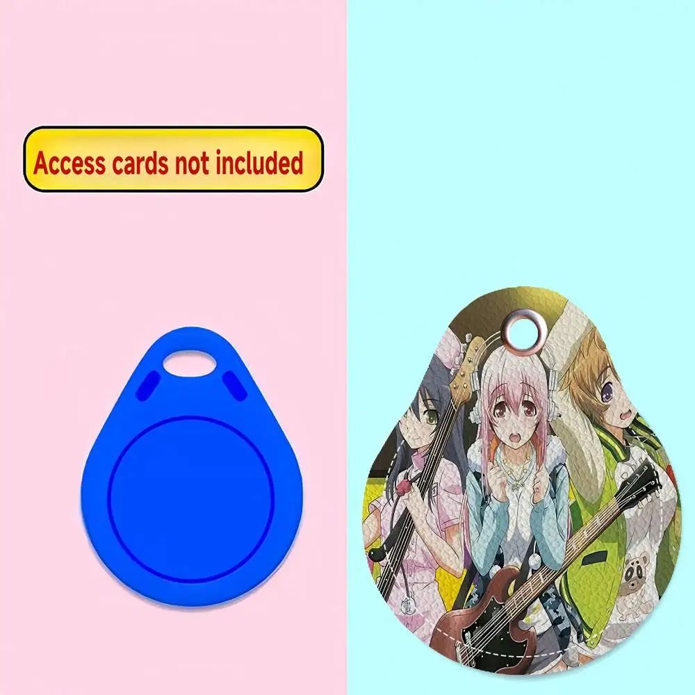 سوبر S-سونيكو مانغا أنيمي حامل بطاقة الوصول الغطاء الواقي مصعد القرب حافظة بطاقات الحيوانات الأليفة مكافحة فقدان جهاز تعقب #4