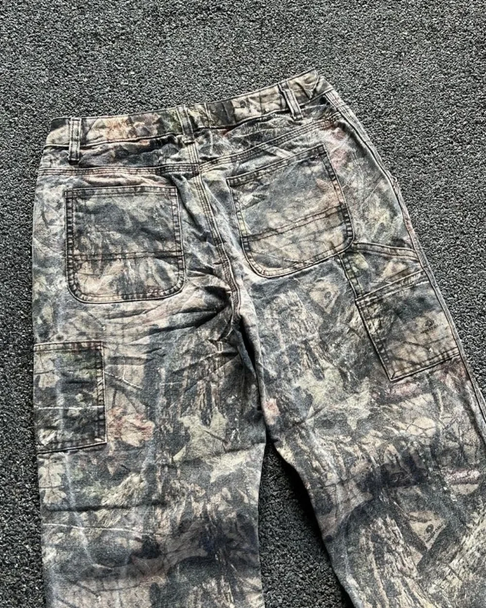 Y2k Camouflage Jeans New American Hip Hop Retro Overs ize Jeans hose Mode Männer Kleidung Straight Leg Wide Leg Jeans Streetwear