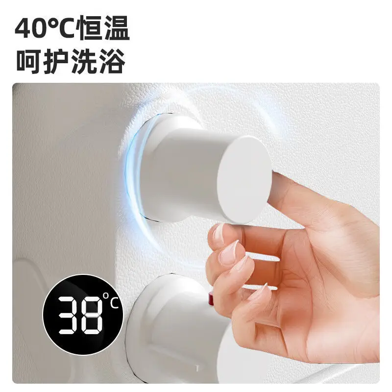 Multifunctional bath shower stool thermostatic wall tub foldable shower armrest elderly sitting bath chair 4