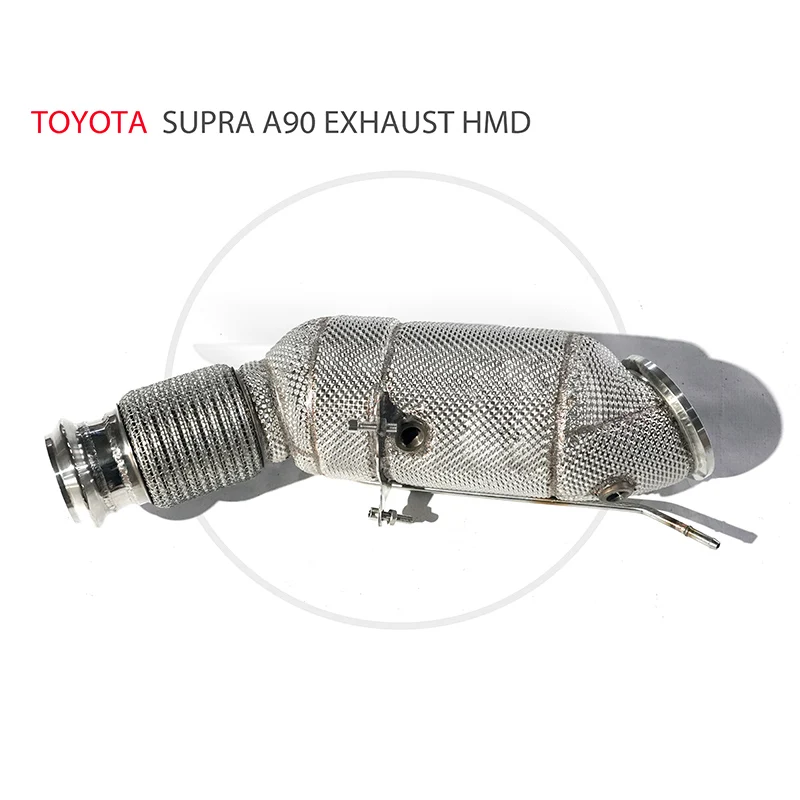 

HMD Exhaust System High Flow Performance Downpipe for Toyota SUPRA A90 With Heat Shield Racing Pipe