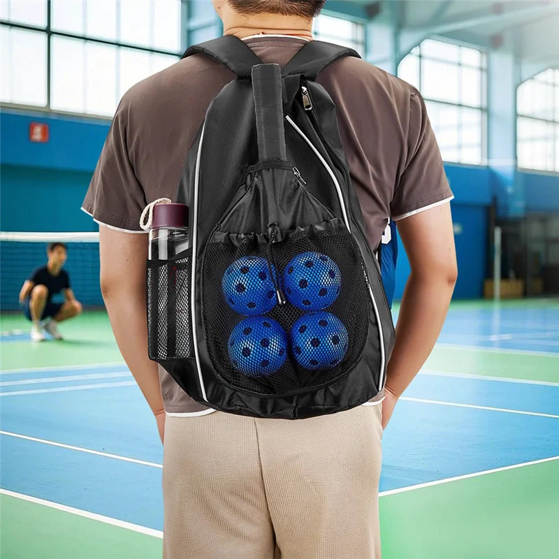 B48B-Pickleball Rackets Backpack For Men Women Sports Reversible Pickleball Paddle Bag Tennis Travel Bag