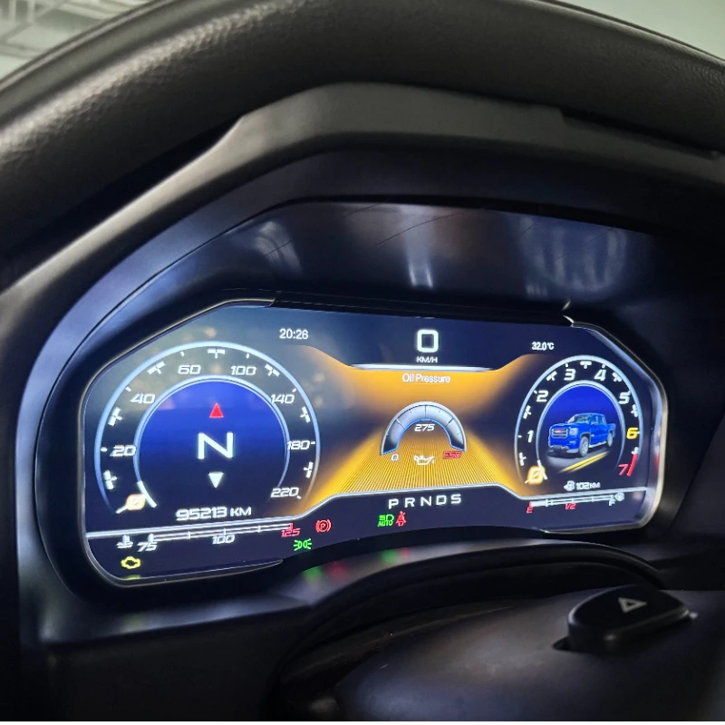 

Dashboard For GMC SIERRA Cluster Screen 2K Digital speedometer LCD instrument panel 4+3 Colour UI Carplay Androidauto